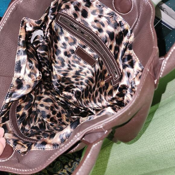 SOPHIA CAPERELLI EUC XL LEATHER SHOULDER BAG - Picture 8 of 9